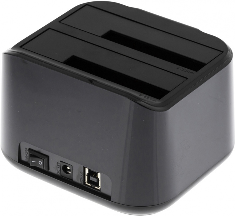 DELTACO USB 3.0 dockningsstation med kloning (MAP-GD35U3)