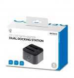 DELTACO USB 3.0 dockningsstation med kloning (MAP-GD35U3)