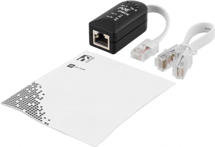 DELTACO testverktyg för POE (power over ethernet), svart (POE-101)