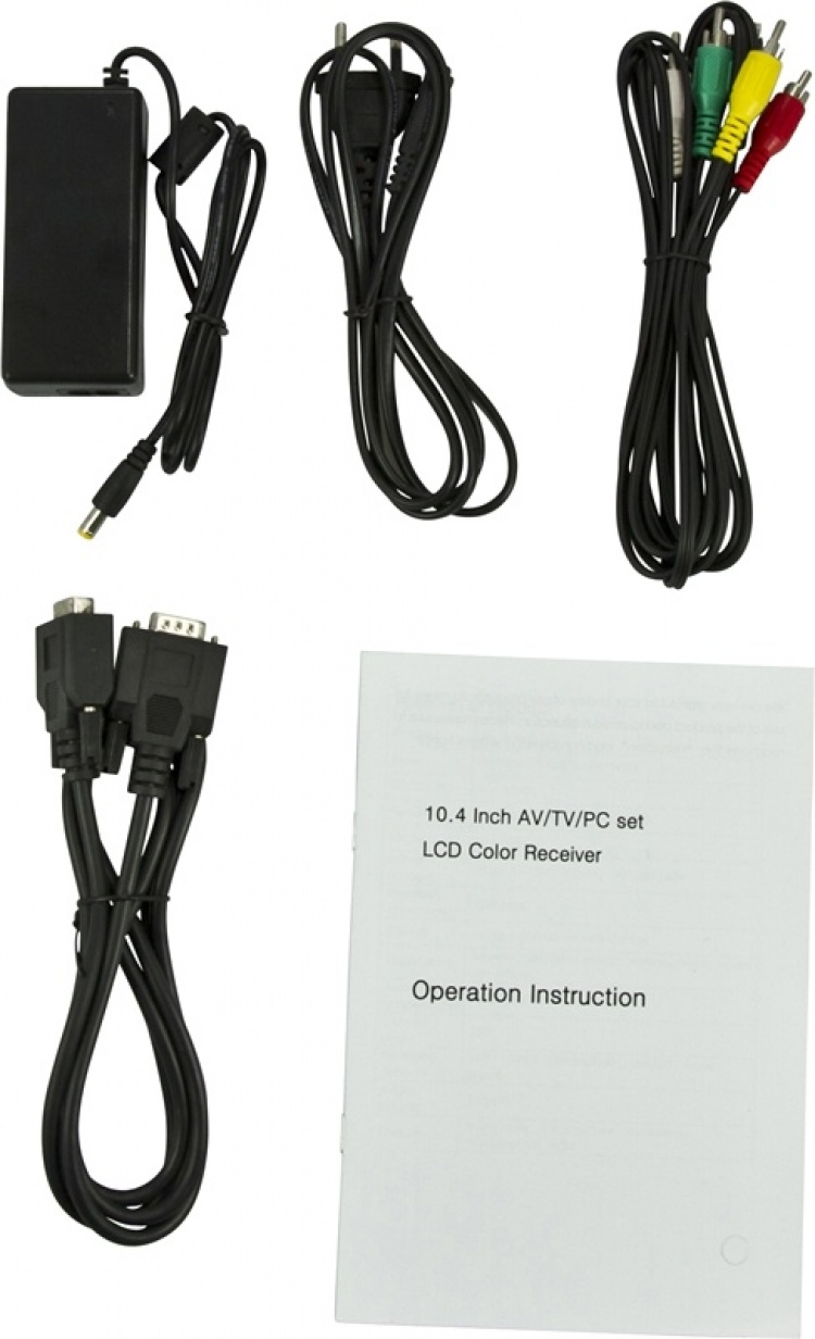 12 TFT-skärm med VGA-kontakt, fjärr, 12V (MV-1200)