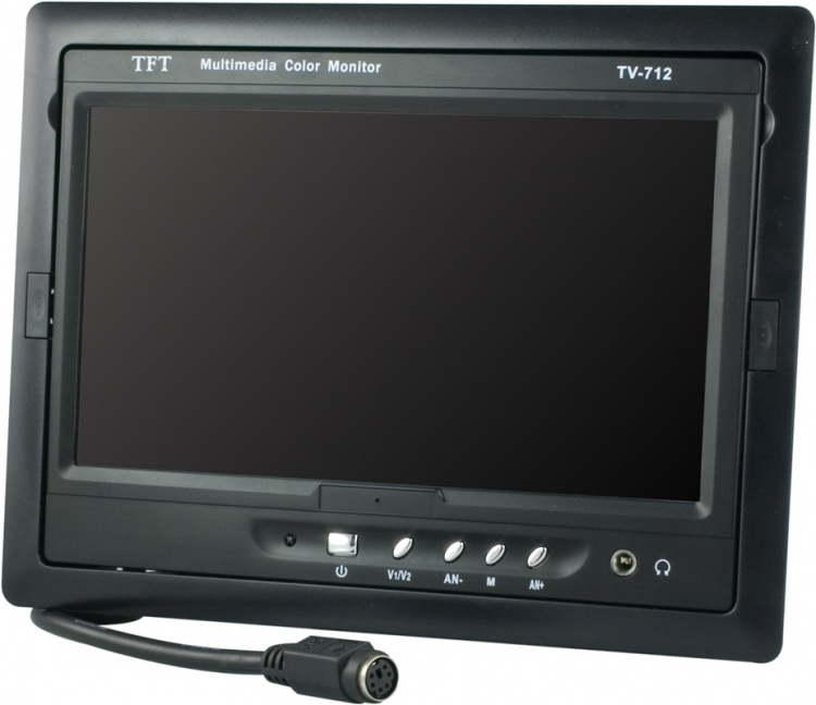 7 TFT-färgskärm med fjärrkontroll & högtalare, 12V/230V (TM7003A)