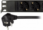 DELTACO Grenuttag med 10xCEE 7/4 uttag, 1xCEE 7/7, 0,501m 1U,3m, svart (GT-8635)