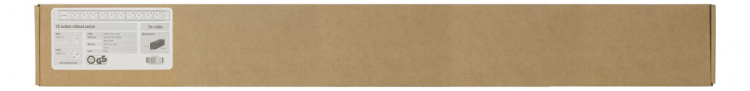 DELTACO Grenuttag med 10xCEE 7/4 uttag, 1xCEE 7/7, 0,501m 1U,3m, svart (GT-8635)