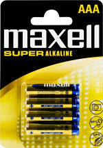 Maxell AAA LR03 superalkaliska batterier 4-pack (790336)