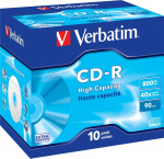 Verbatim CD-R, 40x, 800 MB/90 min, 10-pack, jewel case (43428)