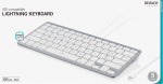 DELTACO lightning-tangentbord för iOS, MFi, 1m, nordisk, vit/silver (TB-126) DELTACO lightning-tangentbord för iOS, MFi, 1m, nordisk, vit/silver (TB-126)