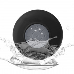 Vattentät Bluetooth-högtalare med sugpropp (Svart) Vattentät Bluetooth-högtalare med sugpropp (Svart)