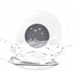 Vattentät Bluetooth-högtalare med sugpropp (Vit)