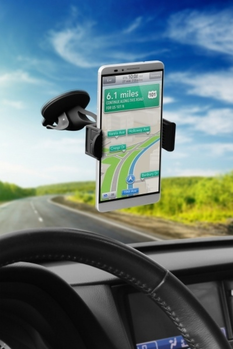 Technaxx Bilhållare för smartphones + Billaddare med 4x USB-port (TE08)