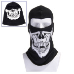 Balaklava Skull, mössa med öppning för ögonen, Svart
