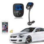 FM-sändare med Bluetooth-handsfree och billaddare, Svart FM-sändare med Bluetooth-handsfree och billaddare, Svart