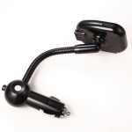 FM-sändare med Bluetooth-handsfree och billaddare, Svart FM-sändare med Bluetooth-handsfree och billaddare, Svart