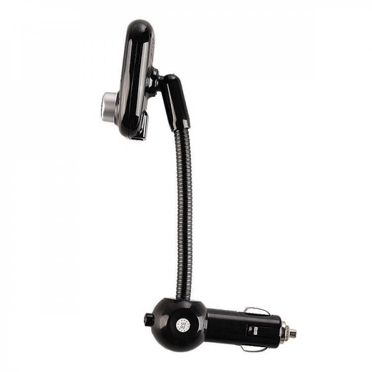 FM-sändare med Bluetooth-handsfree och billaddare, Svart FM-sändare med Bluetooth-handsfree och billaddare, Svart