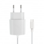 Forever Reseladdare microUSB-kabel, 2,1A, Vit