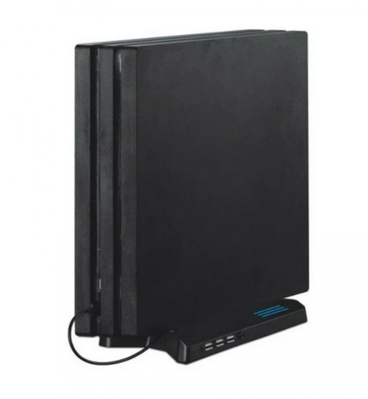 Vertikalt stativ med kylfläktar, USB-hub, Playstation 4 Pro Vertikalt stativ med kylfläktar, USB-hub, Playstation 4 Pro
