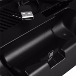 Vertikalt stativ med kylfläktar, laddningsstationer, USB-hub, Playstation 4 Slim Vertikalt stativ med kylfläktar, laddningsstationer, USB-hub, Playstation 4 Slim