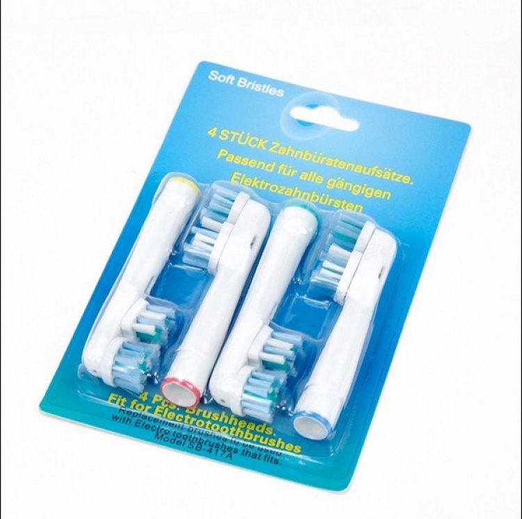 4-pack Reservborste till Oral B (SB-417A)