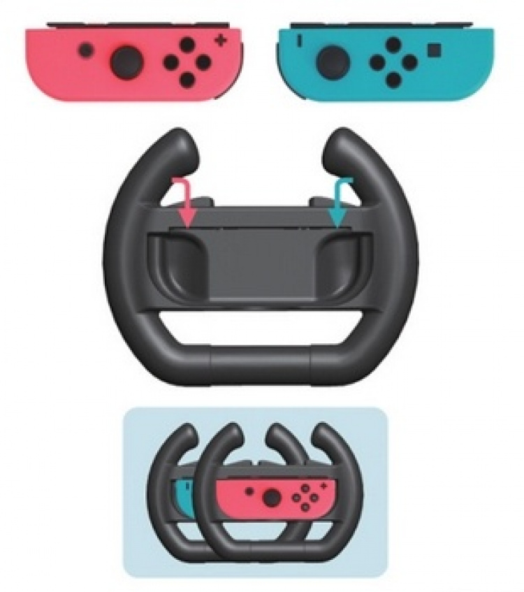 Ratt x2 för Nintendo Joy-Con handkontroll, Höger, Vänster