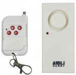 Trådlöst MC-larm med fjärrkontroll, Vit