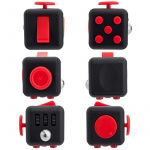 Fidget Cube, Svart/Röd Fidget Cube, Svart/Röd
