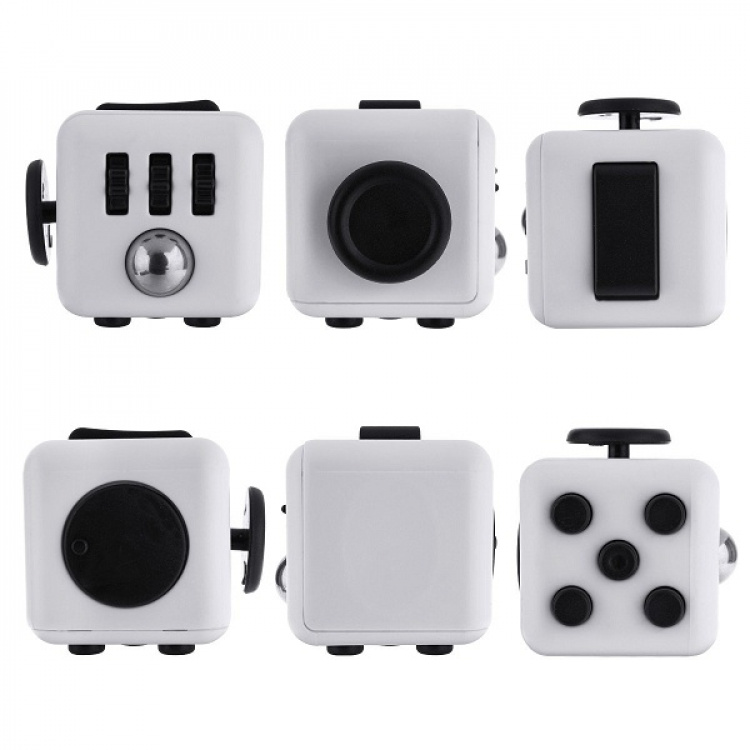 Fidget Cube, Vit/Svart