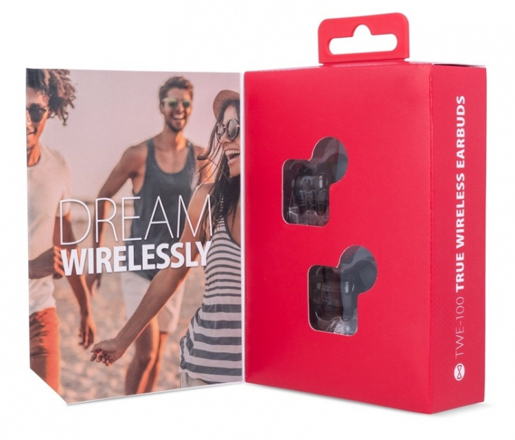 Forever, True wireless earbuds TWE-100, Svart Forever, True wireless earbuds TWE-100, Svart