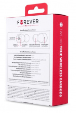 Forever, True wireless earbuds TWE-100, Svart Forever, True wireless earbuds TWE-100, Svart