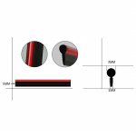 Flexibel Universal dekorationslist 5m, Röd Flexibel Universal dekorationslist 5m, Röd