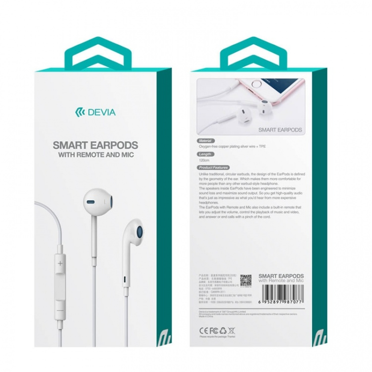 Smart in-ear headset, 3,5mm