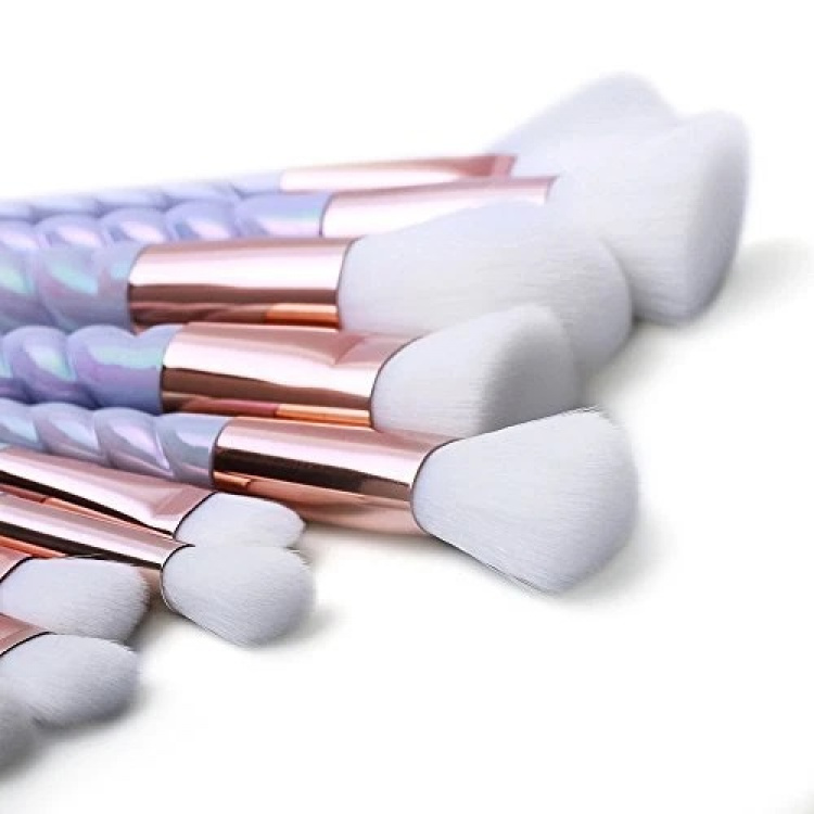Professionella skonsamma sminkborstar 10-Pack, Unicorn Lila Professionella skonsamma sminkborstar 10-Pack, Unicorn Lila