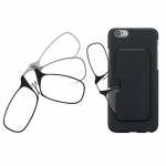 Läsglasögon utan skalmar med fodral, +2,50