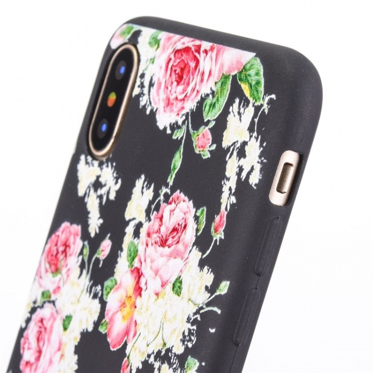 Baksideskal till iPhone X/XS, Flowers Baksideskal till iPhone X/XS, Flowers