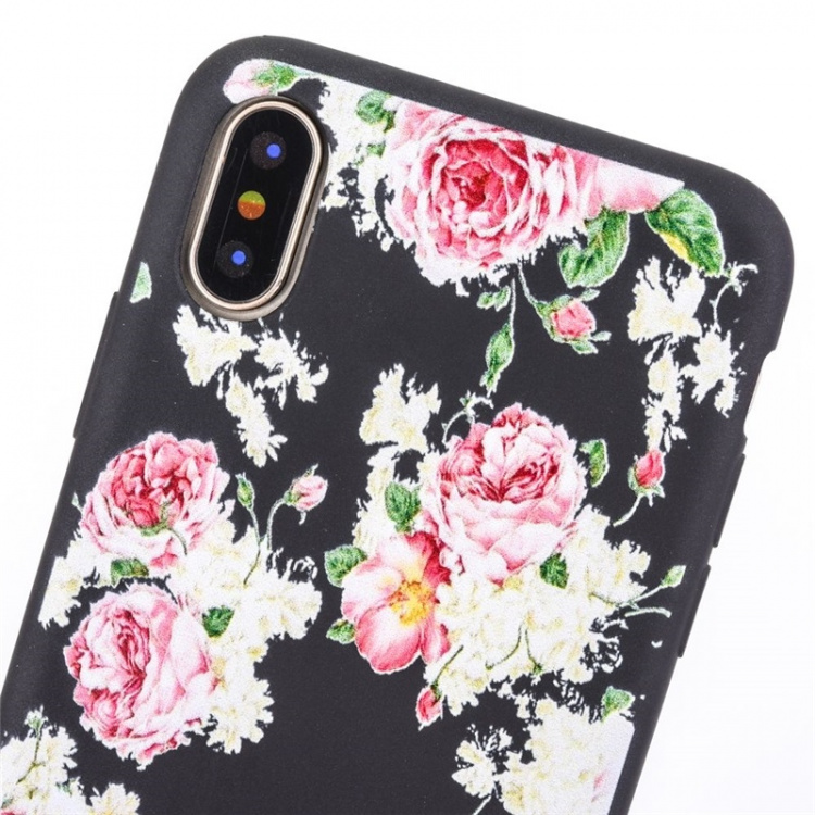 Baksideskal till iPhone X/XS, Flowers Baksideskal till iPhone X/XS, Flowers