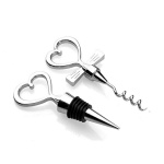 Dekorativ vinkork och vinöppnare, Hjärta