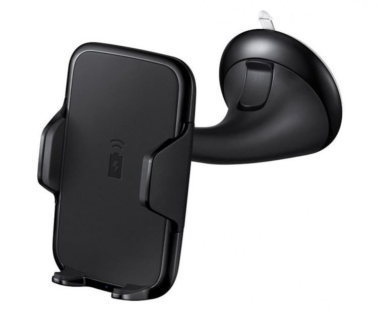 Bilhållare med inbyggd trådlös snabbladdare, Svart (WA-05)