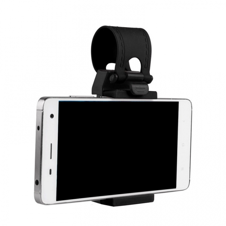 Universal mobilhållare för ratt, Svart Universal mobilhållare för ratt, Svart