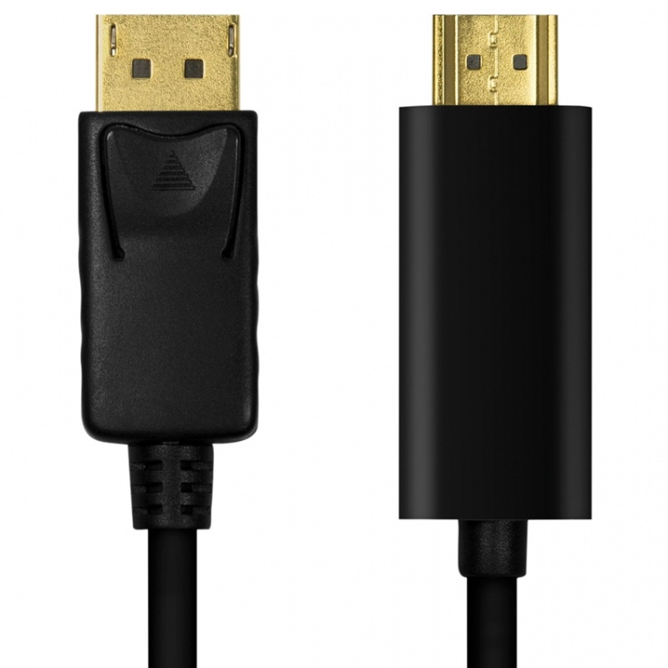 LogiLink DisplayPort 1.2 -> HDMI 1.4 4K 2m Svart LogiLink DisplayPort 1.2 -> HDMI 1.4 4K 2m Svart
