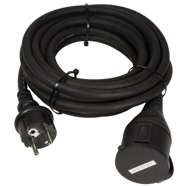 LogiLink Förlängningskabel Jordad Utomhus Svart 5m LogiLink Förlängningskabel Jordad Utomhus Svart 5m