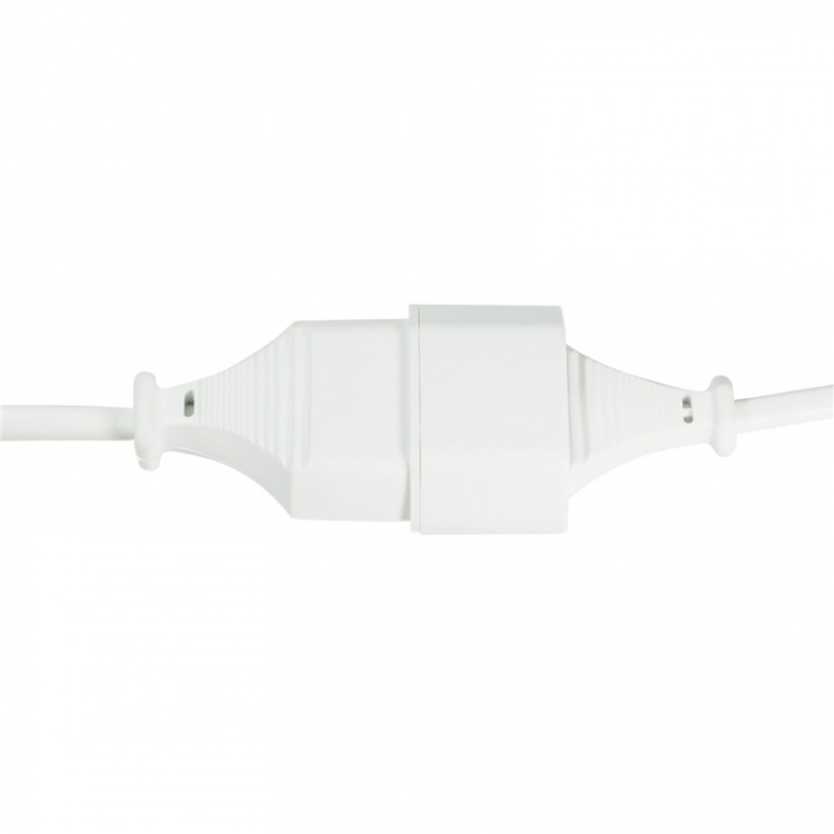 LogiLink Förlängningskabel Ojordad Euro Vit 3m