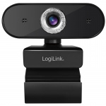 LogiLink Webbkamera HD 1080p med inbyggd mikrofon