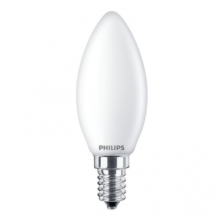 Philips 2-pack LED E14 Kron 40W Frost 470lm Philips 2-pack LED E14 Kron 40W Frost 470lm