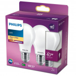 Philips 2-pack LED E27 Normal 40W Frost 470lm