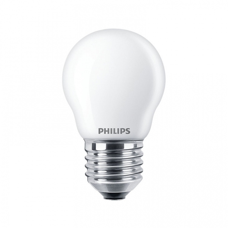 Philips 2-pack LED E27 P45 Klot 40W Frost 470lm Philips 2-pack LED E27 P45 Klot 40W Frost 470lm