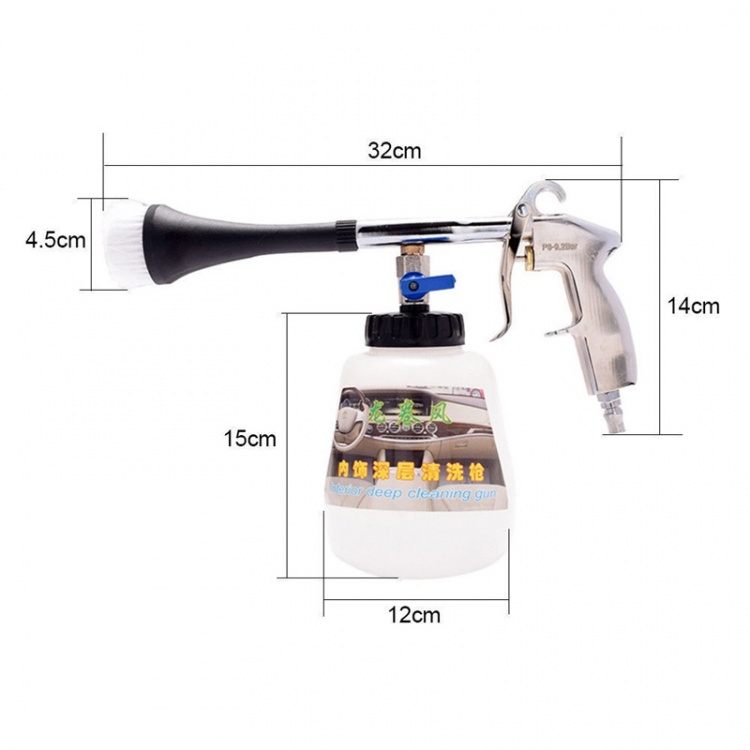 Tornado, Tryckspruta med tvättborste