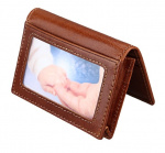 Plånbok RFID säker, Brun - Skyddar mot skimning