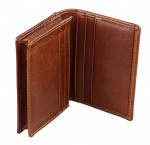 Plånbok RFID säker, Brun - Skyddar mot skimning