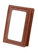 Plånbok RFID säker, Brun - Skyddar mot skimning