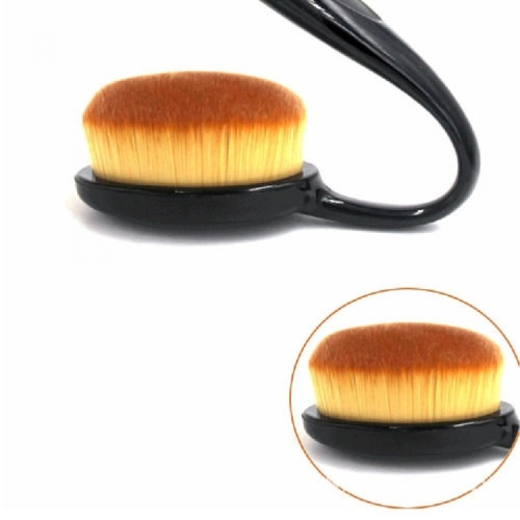 Fashion Oval Brush Set, Sminkborstar, 6-Pack