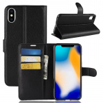 Plånboksväska - iPhone XS Max, Svart Plånboksväska - iPhone XS Max, Svart