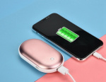 Powerbank och handvärmare i ett, 5000mAh - Rosa Powerbank och handvärmare i ett, 5000mAh - Rosa